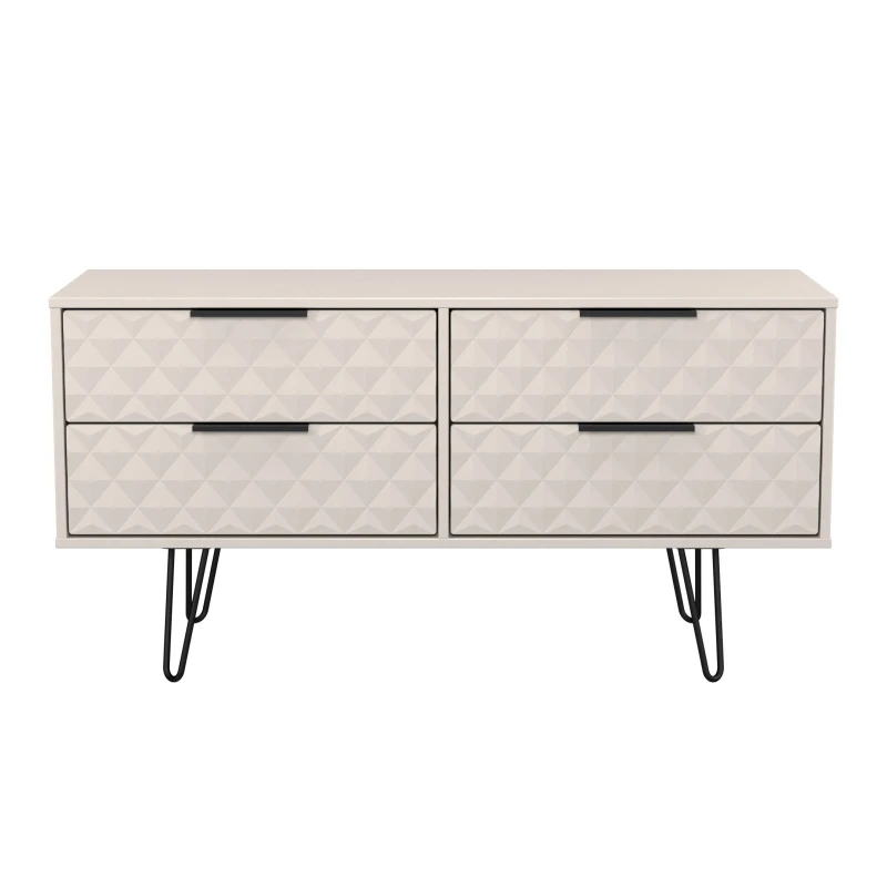 Image of Ready Assembled 2 U Islay 4 Drawer Bedbox (Ready Assembled) in Taupe Size: Small Taupe Unisex Small