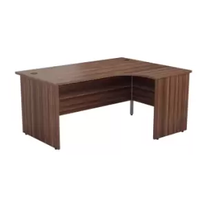 Image of 1800X1200 Panel Right Hand Radial Desk Beech + Desk High 3 Drawer Ped
