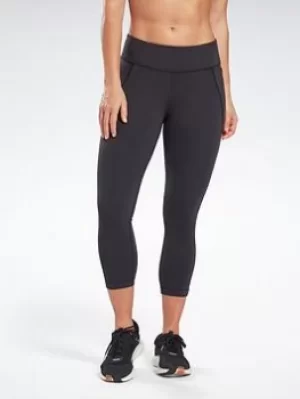 Image of Reebok Lux 3/4 Leggings, Black, Size 2Xs, Women