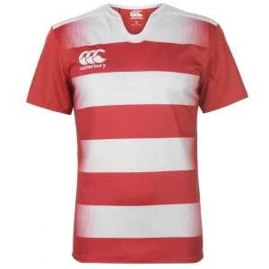 Image of Canterbury Chal Hoop T Shirt Mens - Red/White
