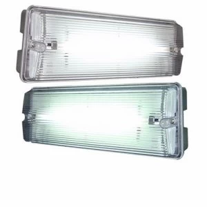 Image of KnightsBridge 8W IP65 3 Hour Polycarbonate Emergency Bulkhead - Non Maintained