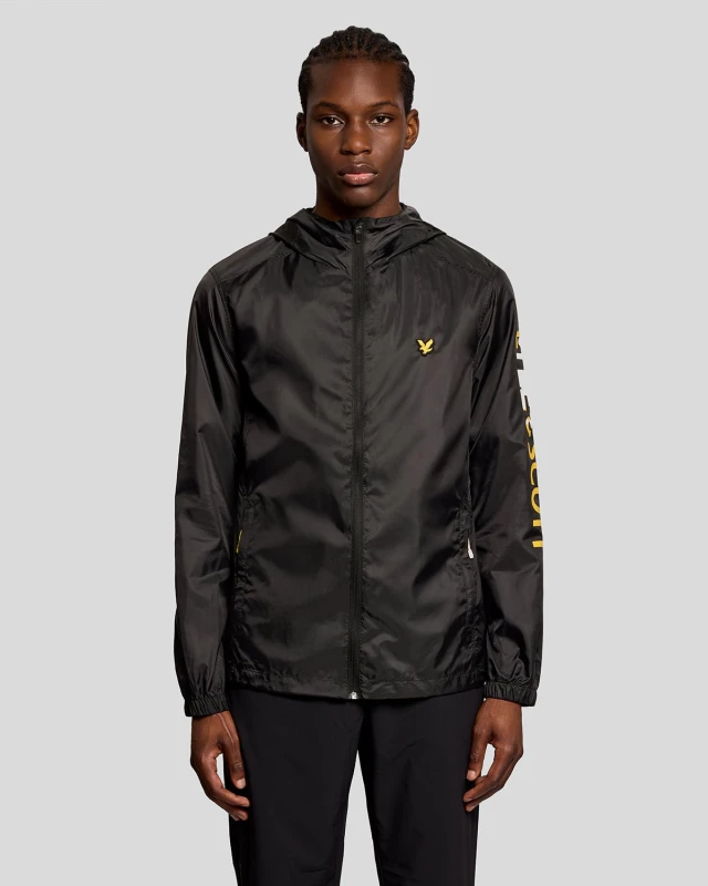 Image of Lyle & Scott Mens Sports Lightweight Training Jacket in Black