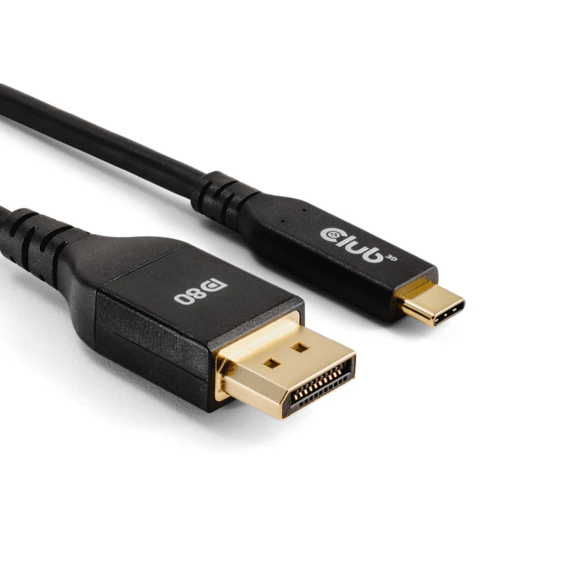 Image of CLUB3D USB Type C Cable to DP 2.1 Bi-Directional VESA DP80 Certified C
