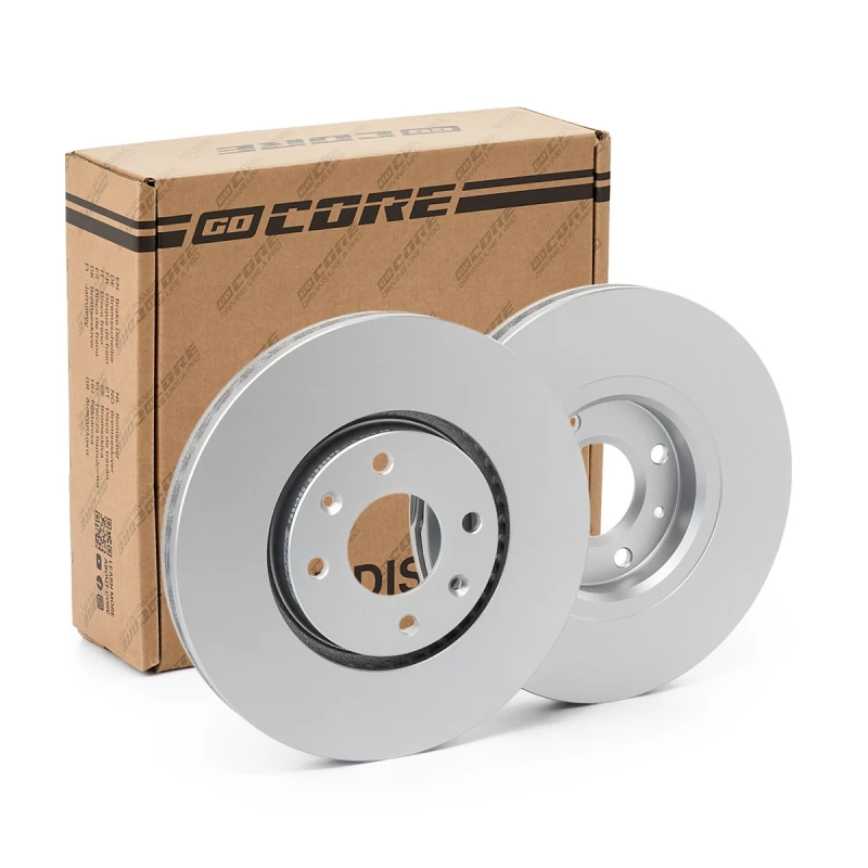 Image of goCORE GCH20248 Brake disc Front Axle, Vented, Cast Iron, Coated, without bolts/screws Cast Iron Brake Disc (82)