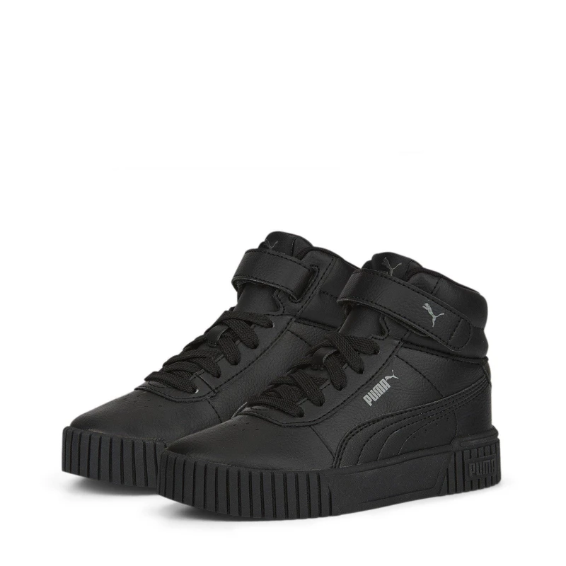 Image of Puma Carina 2 Mid Black/Grey unisex C11.5 (30)