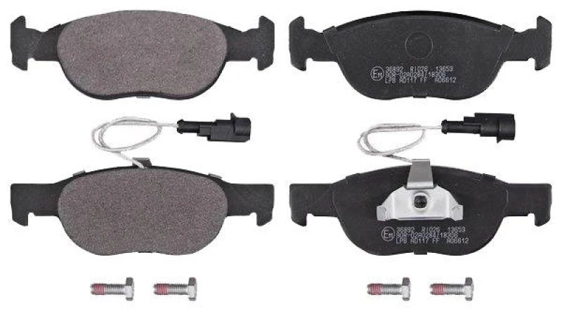 Image of A.B.S. 36892 Brake pad set with integrated wear sensor Brake Pad Set,disc brake (402)
