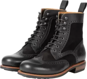 Image of Rokker Frisco Brogue Ladies Motorcycle Boots, black, Size 36 for Women, black, Size 36 for Women