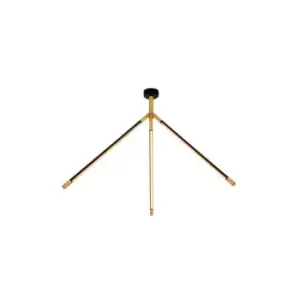 image of Argedi Ceiling Light LED 3000K 28W Brass-Black