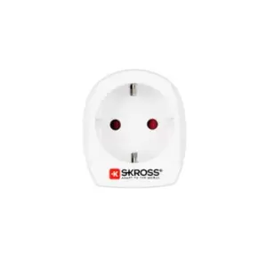 image of Skross 1.500201-E power plug adapter Type C (Europlug) White