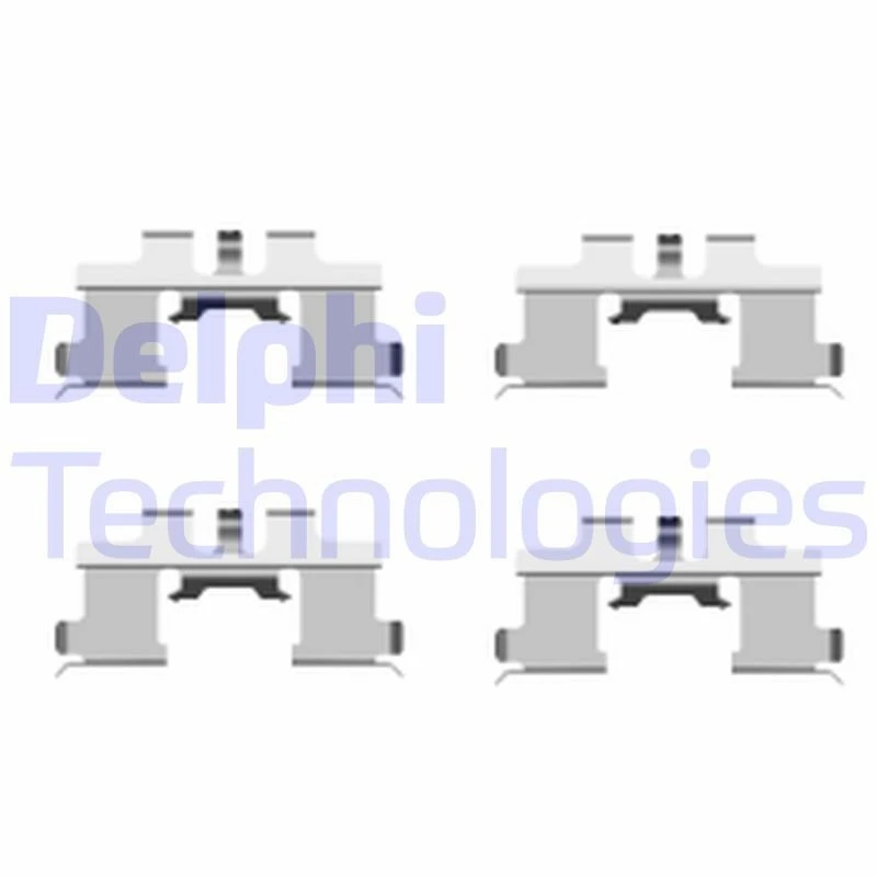 Image of DELPHI Brake pad fitting kit DELPHI LX0444