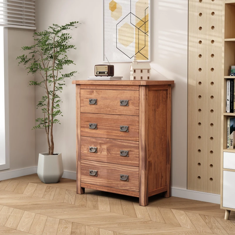Image of Cabinet Bits Padua 4 Drawer Chest Of Drawers Bras Drop Handle
