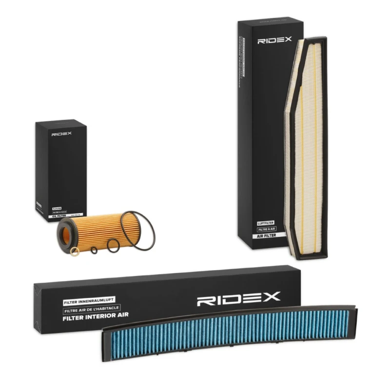 Image of RIDEX 4055F3200 Filter Set with gaskets/seals Filter Set (4055)
