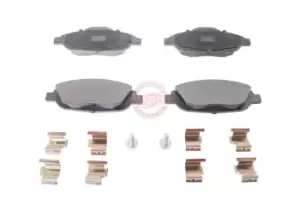 Image of MASTER-SPORT Brake pad set Premium not prepared for wear indicator 13046038472N-SET-MS Brake pads,Brake pad set, disc brake PEUGEOT
