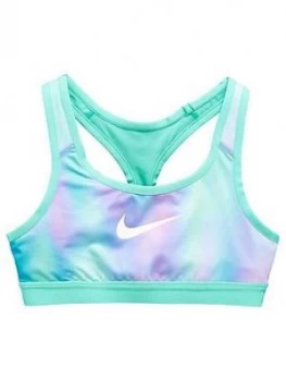 Image of Nike Older Girls Classic Reversible AOP Bra BluePink BluePink Size L12 13 Years Women
