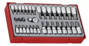 image of Teng Tools TTBS35 1/4" & 3/8" Drive Bit Socket Set