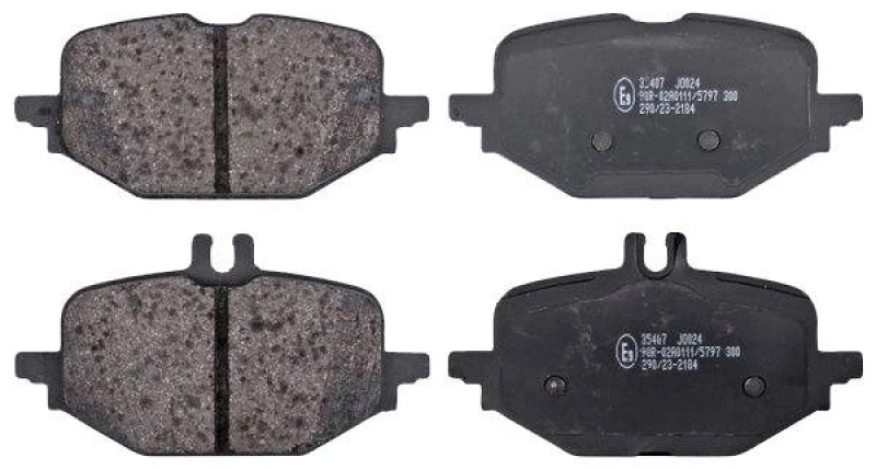 Image of A.B.S. 35407 Brake pad set prepared for wear warning indicator Brake Pad Set,disc brake (402)