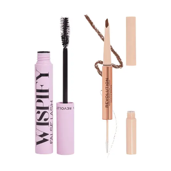 Image of Makeup Revolution Wispify and Fluffy Brow Bundle (Various Shades) - Medium Brown