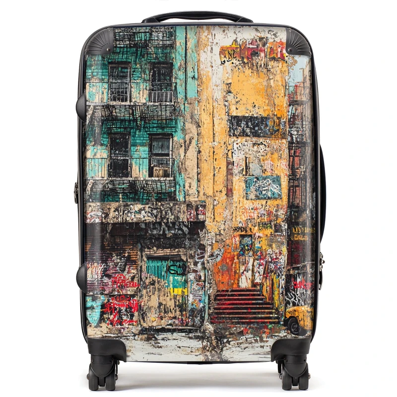 Image of Designer Luggage Jasper Reed: 00017 Suitcase Size: Large Multicolor Unisex Large