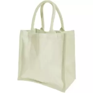Image of Westford Mill Printers Midi Jute Bag (14 Litres) (Pack of 2) (One Size) (Natural) - Natural