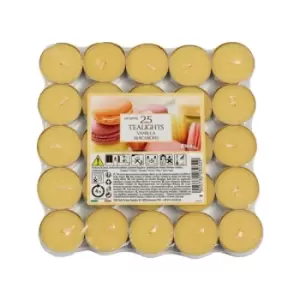 image of Aladino 4 Hour Tealights Pack 25 Vanilla Macaroon