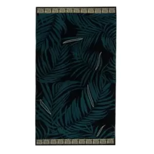 image of Biba Gold Leaf Beach Towel - Black