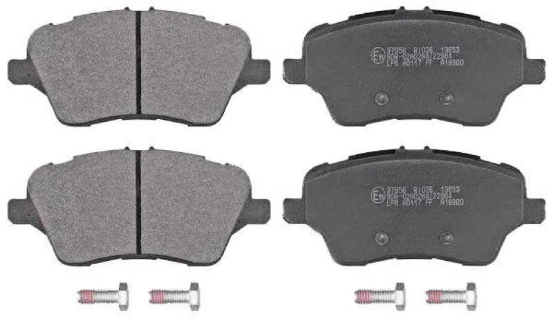 Image of A.B.S. 37956 Brake pad set with acoustic wear warning Brake Pad Set,disc brake (402)