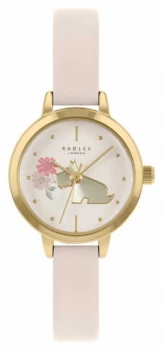 Radley Womens Cream Leather Strap Cream Dog Motif Dial Watch