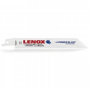 image of Lenox 18TPI Medium Metal Cutting Reciprocating Saw Blades 152mm Pack of 5