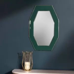 image of Paoletti Framed Octagonal Mirror Teal