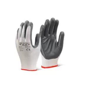 image of Click - NITRILE P/C POLYESTER GREY SML - Grey - Grey