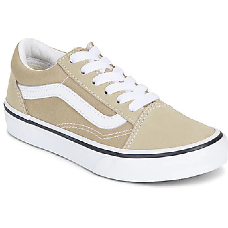 Image of Vans beige & brown old skool Junior trainers Beige & Brown UK 10 (EU 27)