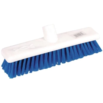 Image of Hygiene Broom Soft Bristle Blue 12" - DN829 - Jantex