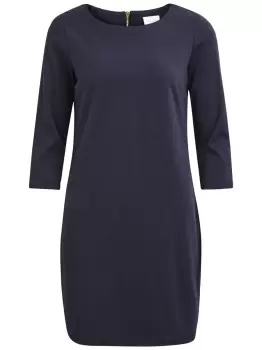 image of VILA 3/4 Sleeved Mini Dress Women Blue