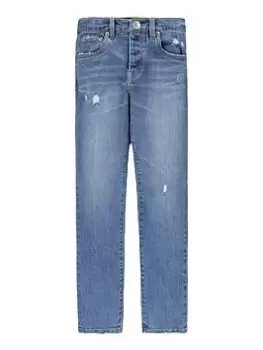 image of Levis Girls 501 Original Jeans - Blue Size Age: 10 Years, Women