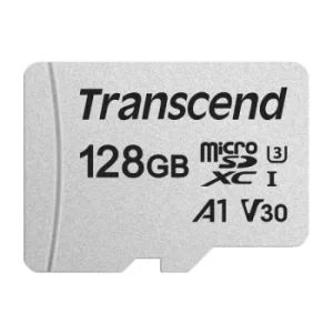 image of Transcend 128GB MicroSDXC Class 10 UHS-I U3 A1 Flash Card