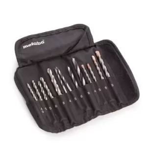 Image of 6.26728 Impact Drill Roll-Up Set sp (13 Piece) 6.26728 - Metabo