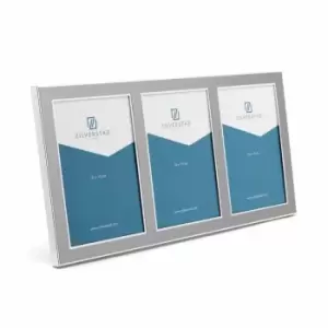 Zilverstad Photo Frame Padua Design Galeria Brushed Aluminium 3 Apertures Each S