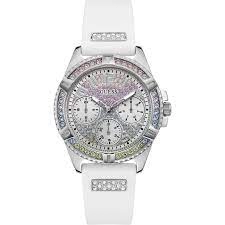 image of Guess Silver And White 'Lady Frontier' Watch - GW0045L1