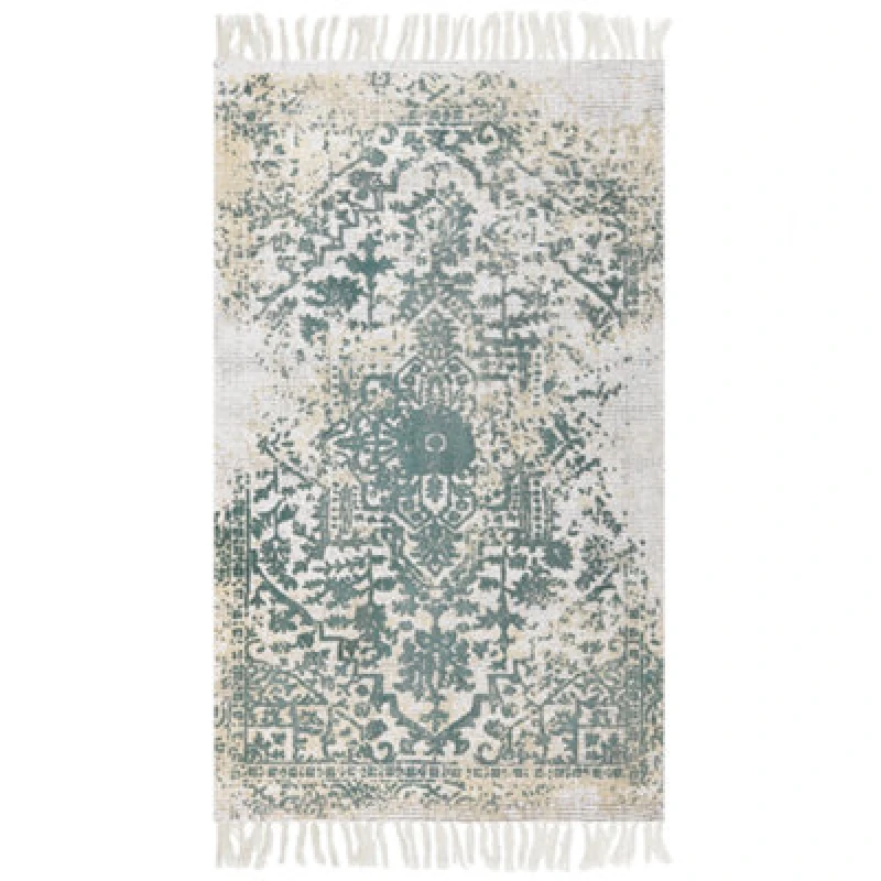 Image of Beliani Rug Boyali Light Beige 80 X 150 Cm Viscose