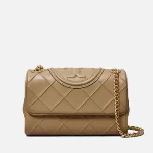 Image of Tory Burch Fleming Leather Shoulder Bag
