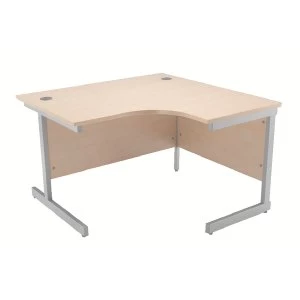 Image of Jemini Maple 1200mm Right Hand Radial Cantilever Desk KF838044
