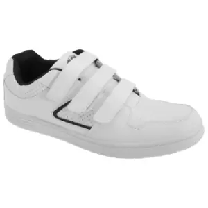 Image of Dek Mens Charing Cross Touch Fastening Trainers (10 UK) (White)