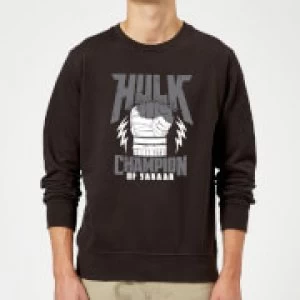 Image of Marvel Thor Ragnarok Hulk Champion Sweatshirt - Black - XXL