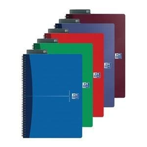 image of Original Oxford Office Notebook Wirebound Soft Cover A5 Pack 5