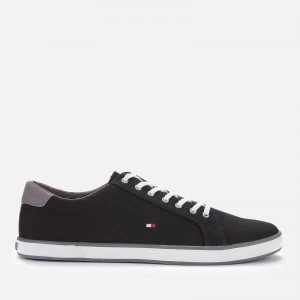 image of Tommy Hilfiger Mens Harlow Canvas Pumps - Black - UK 10