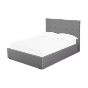 Image of Luca Grey King Size Otttoman Bed WOOD, FABRIC
