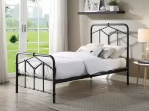 Image of Flintshire Axton 3ft Single Sand Blast Black Metal Bed Frame