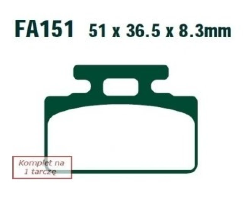 Image of EBC Brakes SFA151 Brake pad set Brake Pad Set,disc brake (402)