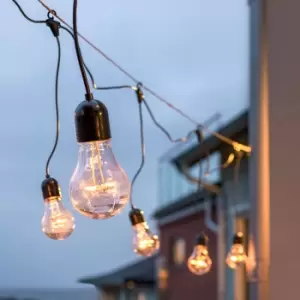Image of Konstsmide 9.5M Amber LED GLS Hanging Festoon Lights - 20 Lights