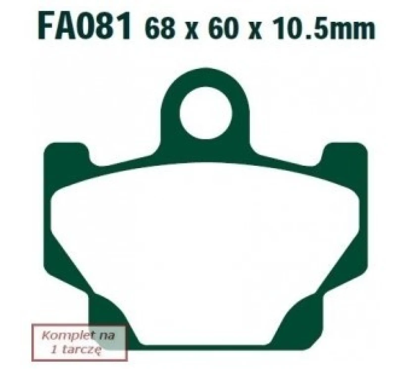 Image of EBC Brakes FA081 Brake pad set Brake Pad Set,disc brake (402)